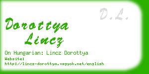 dorottya lincz business card